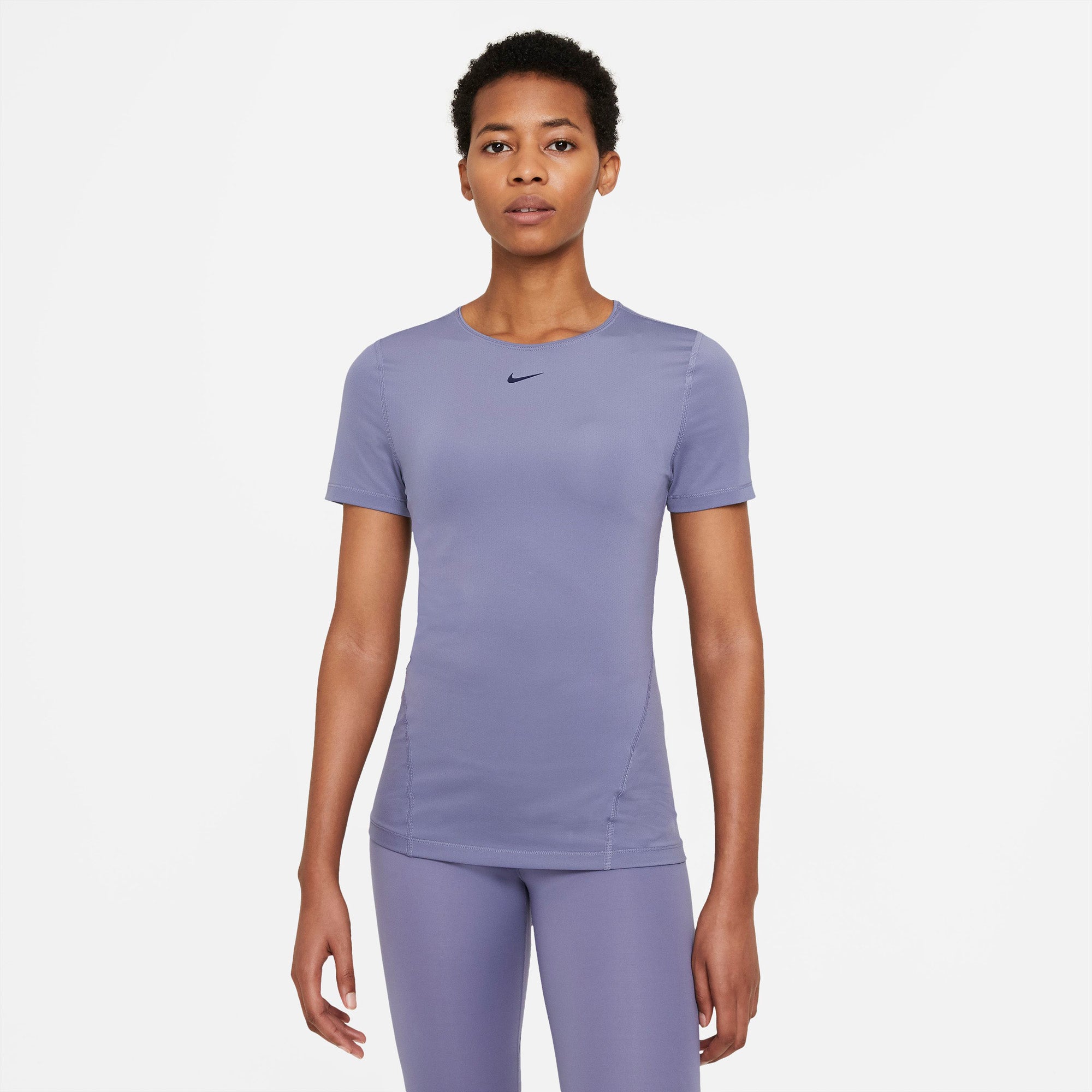 Nike Pro Mesh Tshirt Dame Xs Blå Nike Pro Mesh Tshirt Dame Xs Blå