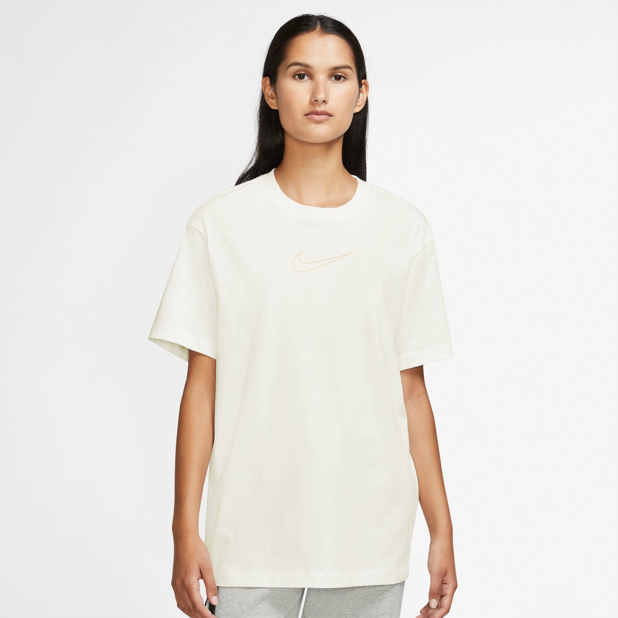 Nike Sportswear Boyfriend Tshirt Dame Hvid Nike Sportswear Boyfriend Tshirt Dame Hvid