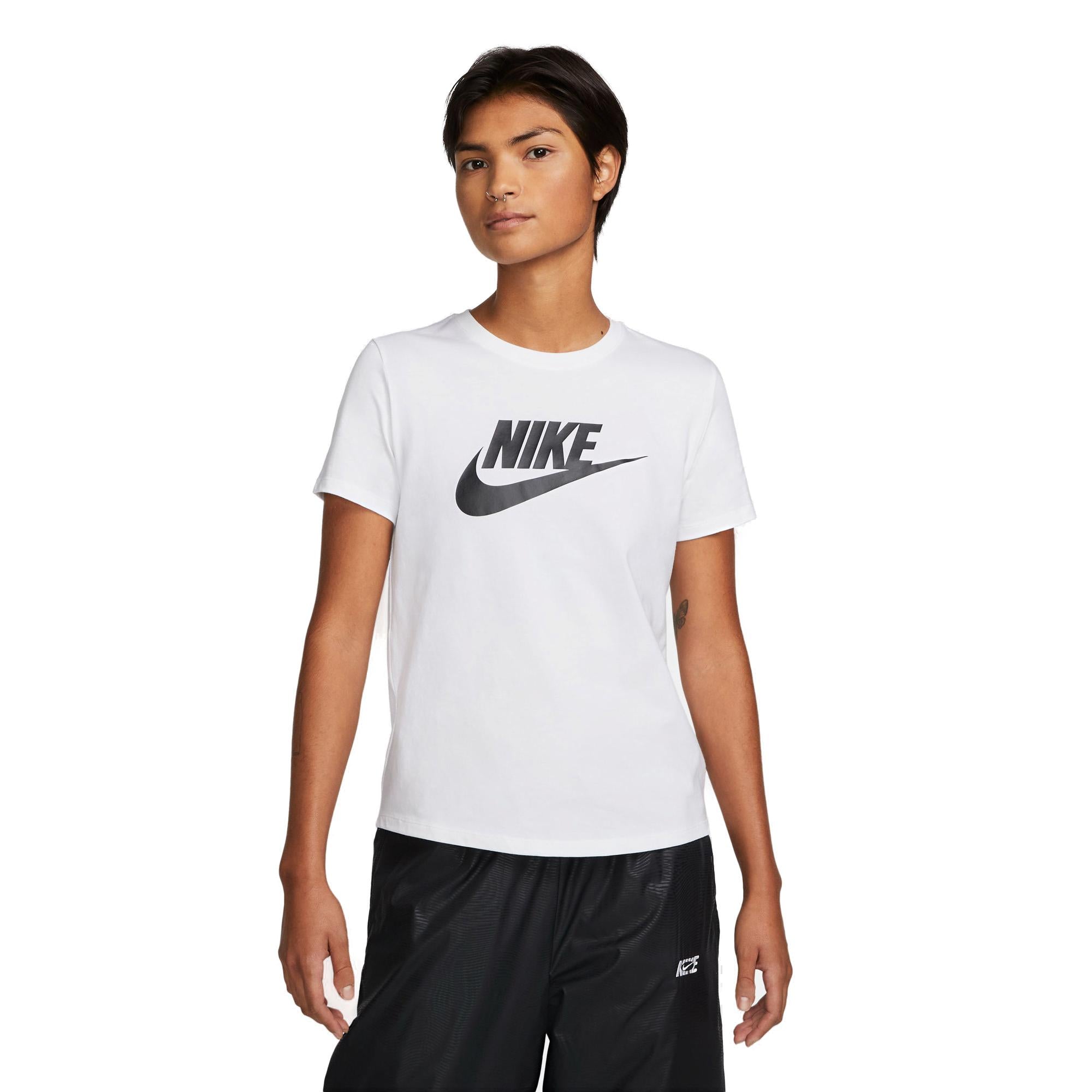 Nike Sportswear Essentials Logo Tshirt Dame Xs Hvid Nike Sportswear Essentials Logo Tshirt Dame Xs Hvid