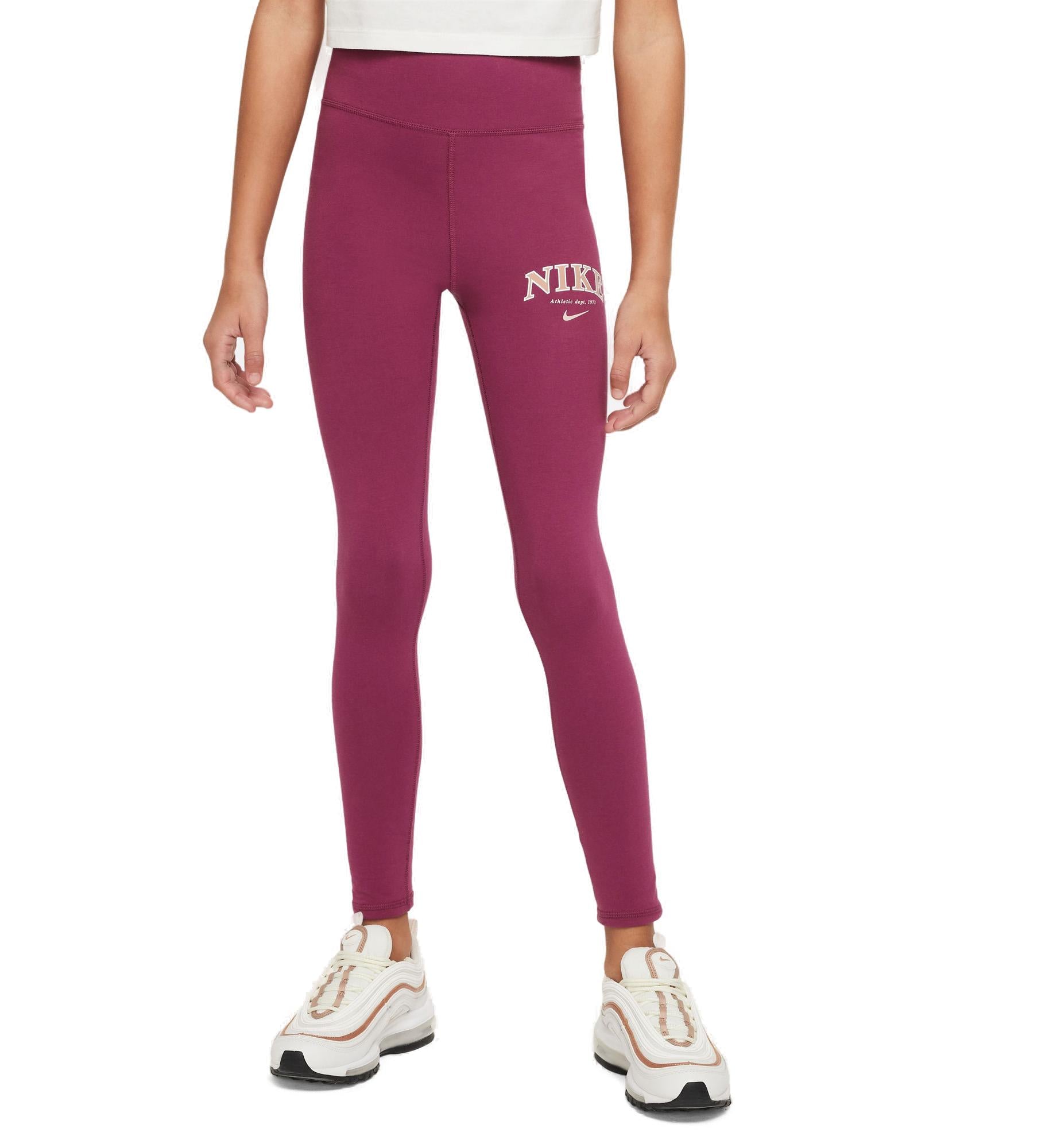 Nike Sportswear Farvorites Highwaist Leggings Dame 137147 / M Pink Nike Sportswear Farvorites Highwaist Leggings Dame 137147 / M Pink