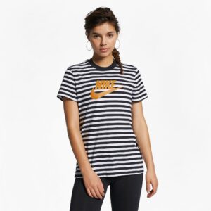 Nike Sportswear Print Ss Top Dame Hvid