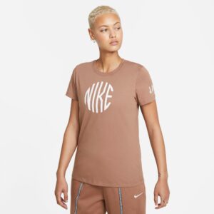 Nike Sportswear Tshirt Dame Xs Brun