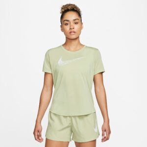 Nike Swoosh Run Løbe Tshirt Dame Xs Grøn