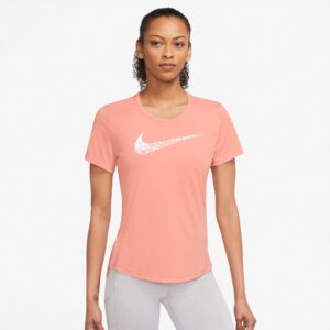 Nike Swoosh Run Løbe Tshirt Dame Xs Pink