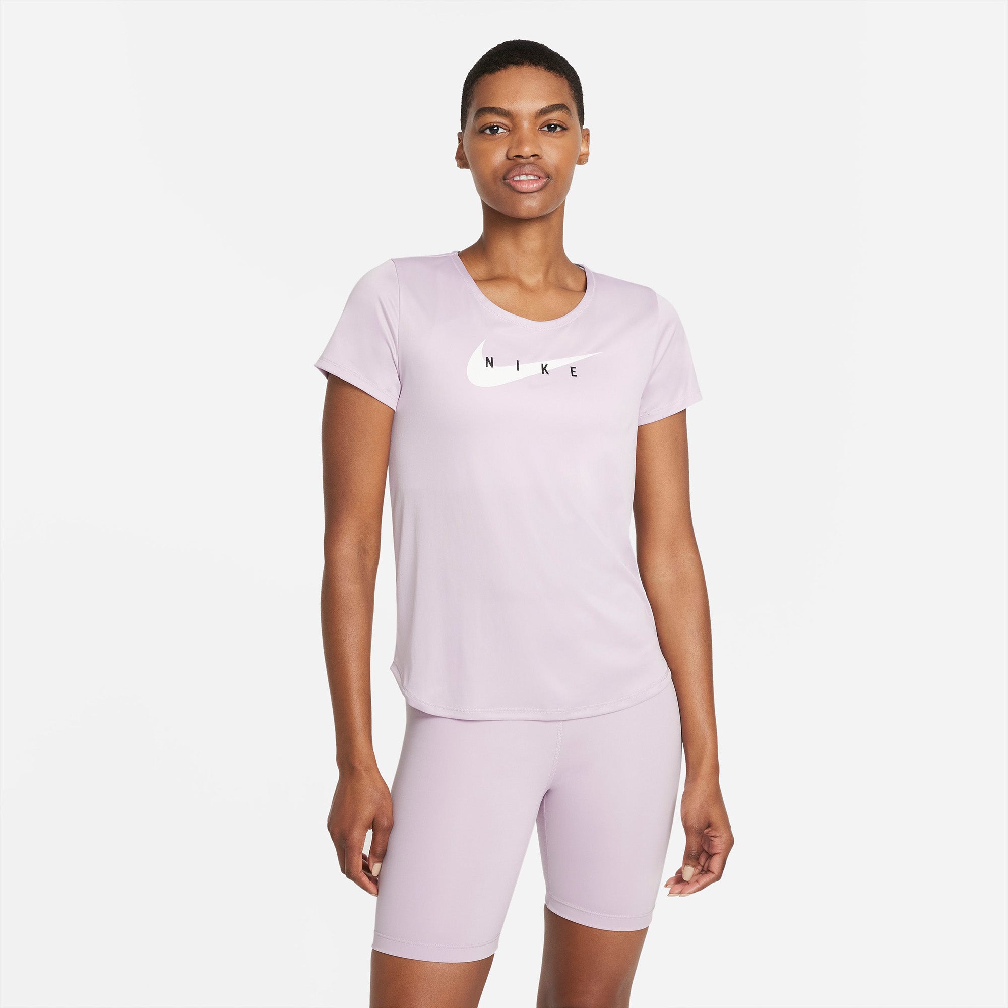Nike Swoosh Run Tshirt Dame Xs Pink Nike Swoosh Run Tshirt Dame Xs Pink
