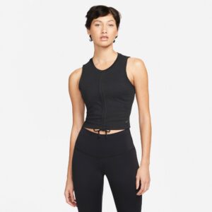 Nike Yoga Drifit Træningstop Dame Sort