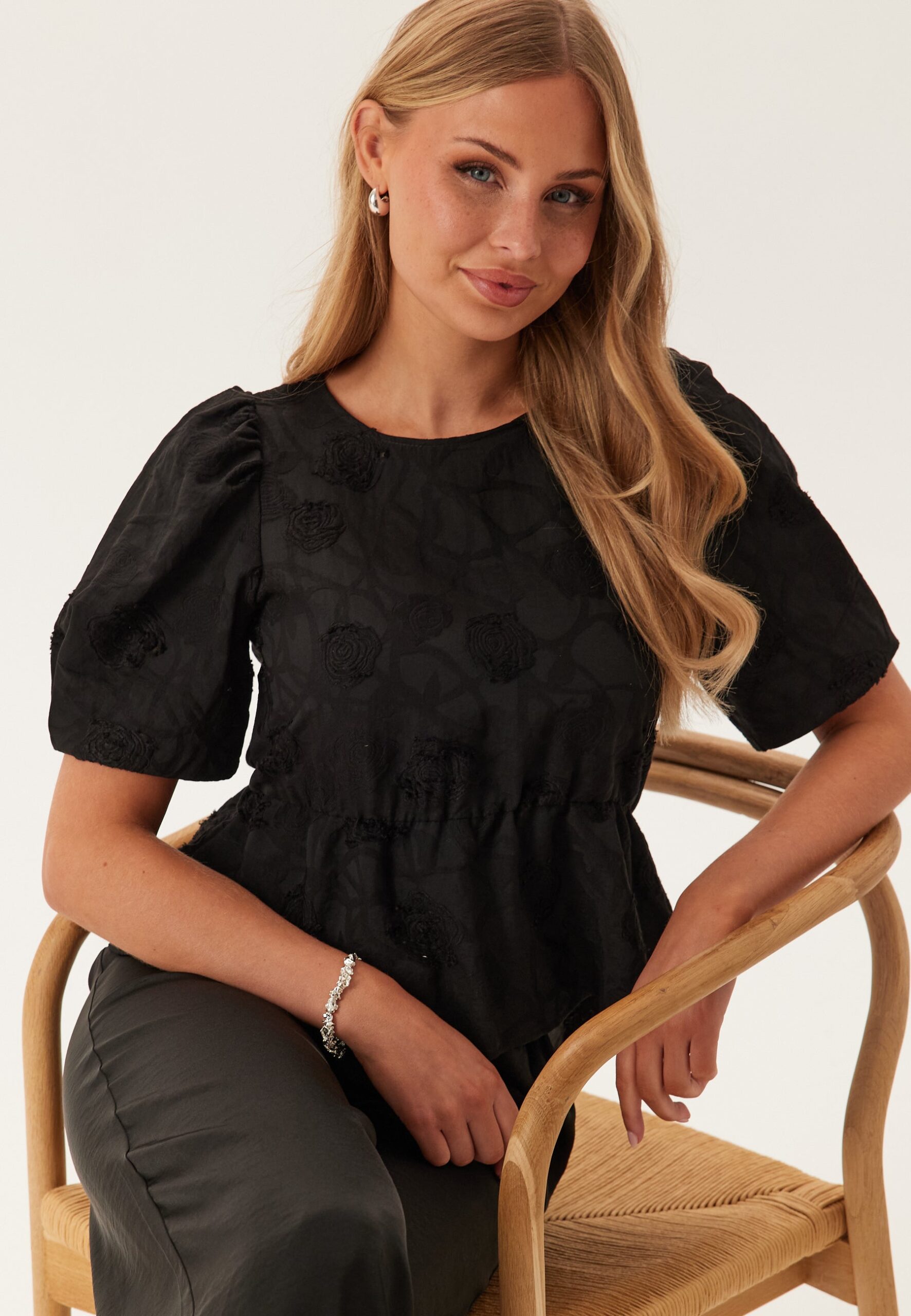 Objgigi 3/4 RE O-NECK TOP RE O Objgigi 3/4 RE O-NECK TOP RE O