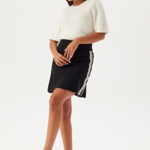 Objrashia Knit Hw Re Short Skirt