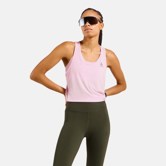 Odlo Essential Tank Crew Neck Str. L Pink Dame Odlo Essential Tank Crew Neck Str. L Pink Dame