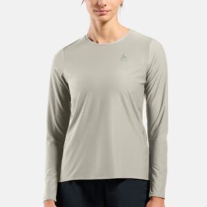 Odlo Zeroweight Chill-Tec LS Tee Crew Neck Str. L Grøn Dame