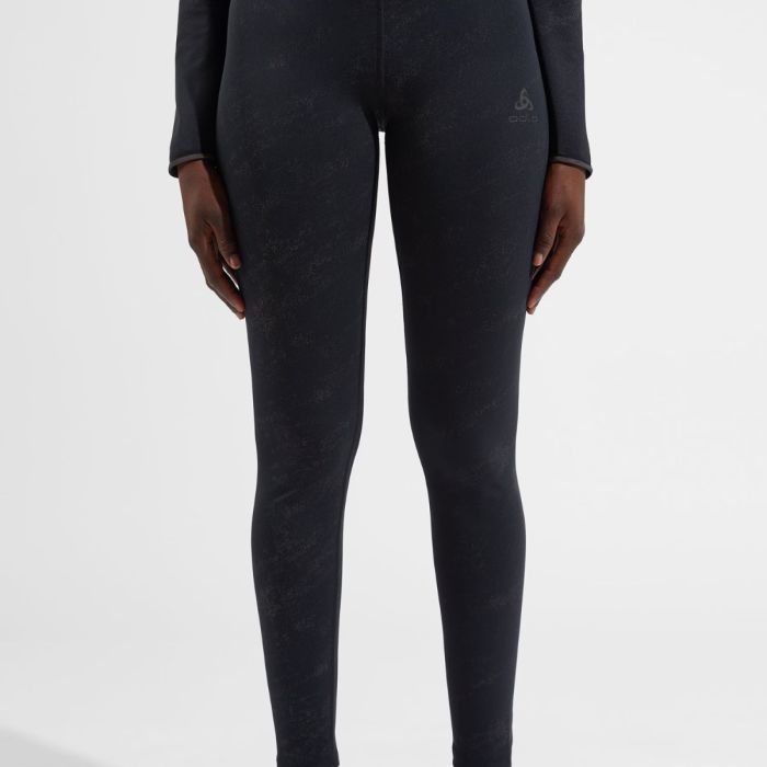 Odlo Zeroweight Print Reflekterende Tights Str. L til løb - Sort, letvægts og åndbar komfort Odlo Zeroweight Print Reflekterende Tights Str. L til løb - Sort, letvægts og åndbar komfort