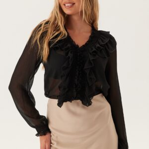 Onlanina Life Ls Ruffel V-neck