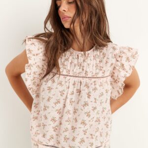 Onlasha Sl Frill O-neck Top