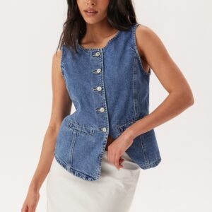 Onlgiulina S/L BUTTON VEST DNM