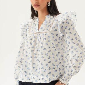Onlidris Ls Frill Tape Top