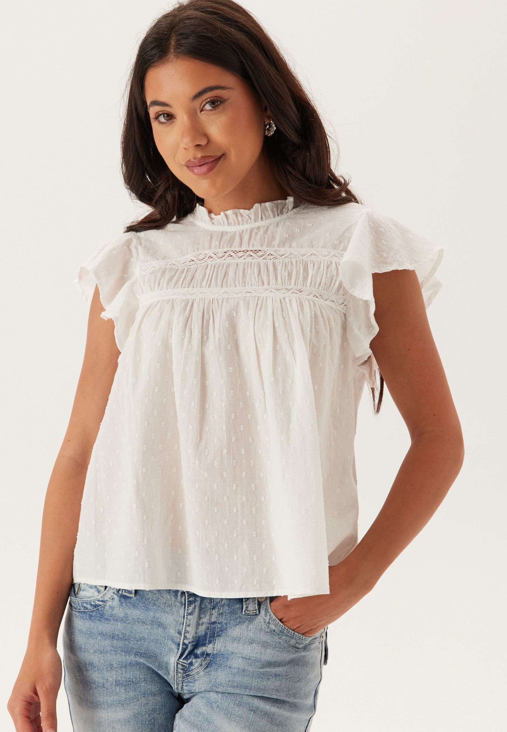 Onlkatti S/S Dobby Top Onlkatti S/S Dobby Top