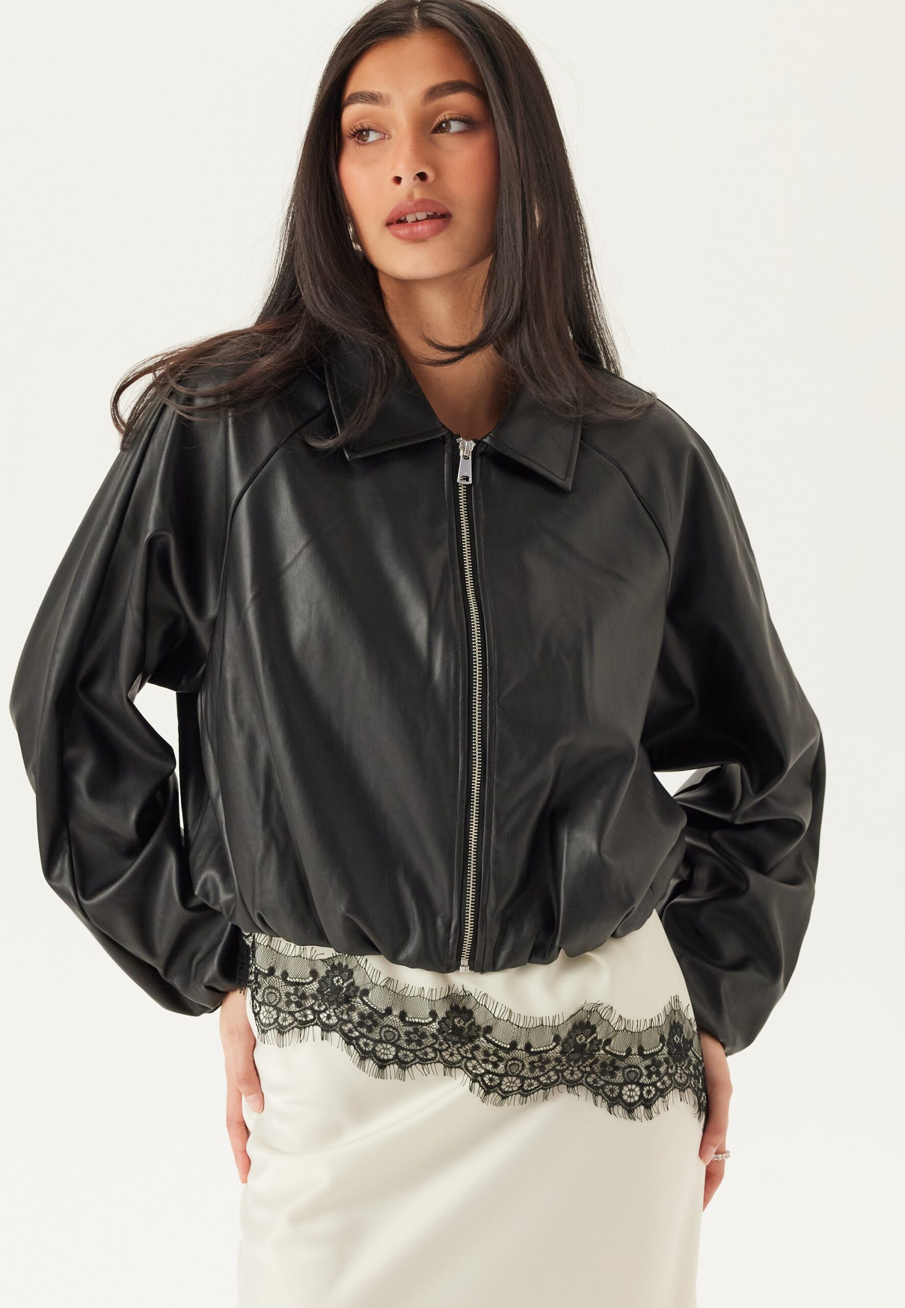 Onlsaramy Faux Leather Bomber Onlsaramy Faux Leather Bomber