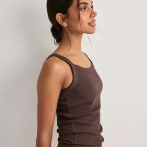 Only - Brun - Onlvira S/L Rib Top Cs Jrs