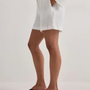 Only - Hvid - Onlita Hw Linen Look Shorts Tlr