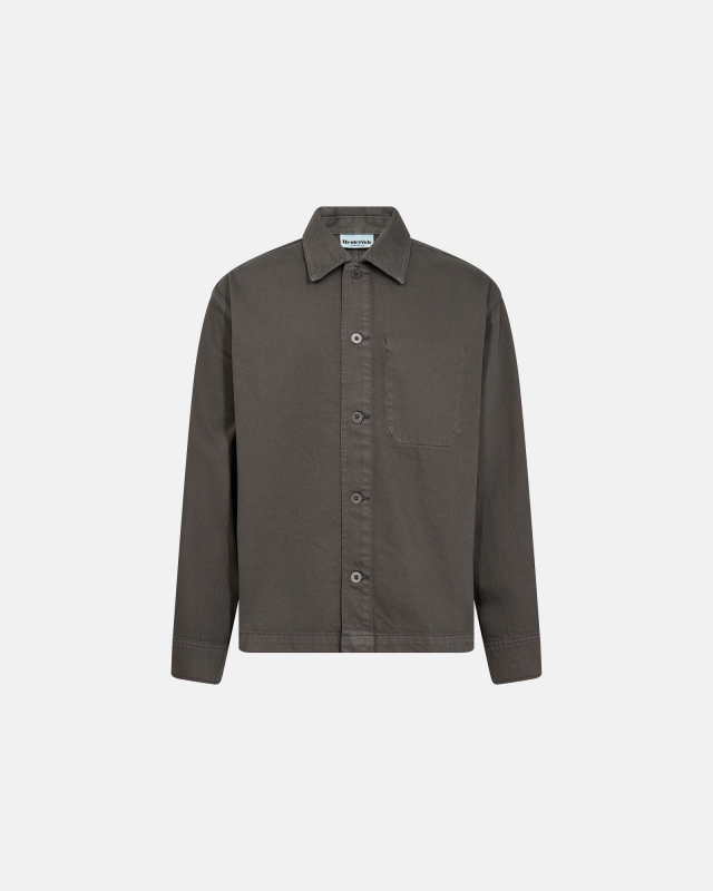 Overshirt ´armstrong´ | 100% Bomuld | Grå Overshirt ´armstrong´ | 100% Bomuld | Grå