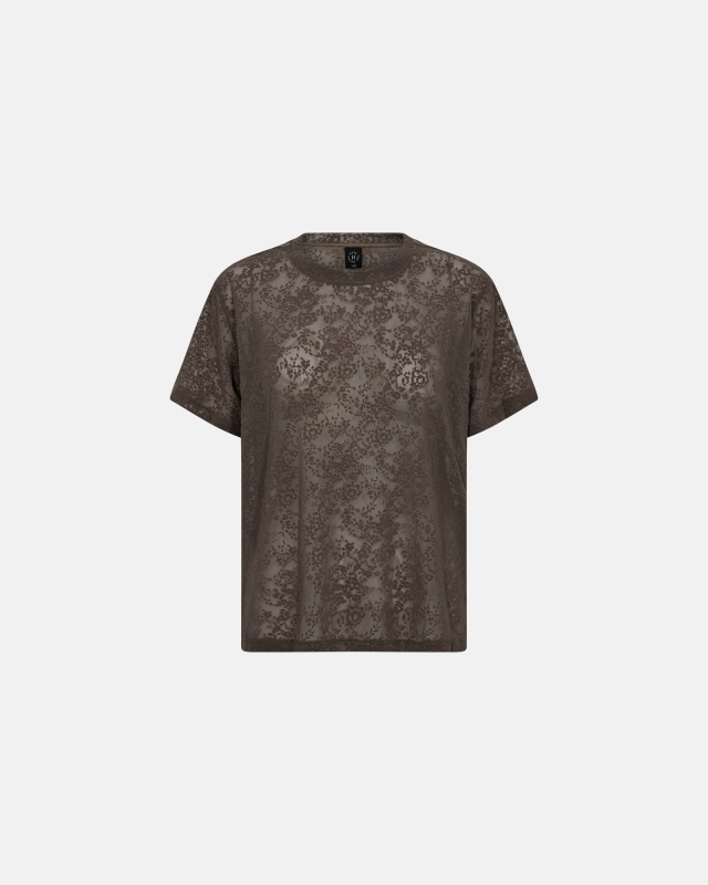 Oversize t-shirt "Blonde" | Polyamid | Brun Oversize t-shirt "Blonde" | Polyamid | Brun
