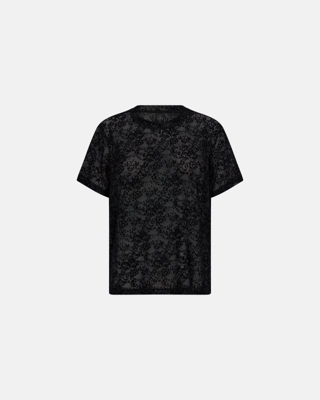 Oversize t-shirt "Blonde" | Polyamid | Sort Oversize t-shirt "Blonde" | Polyamid | Sort