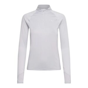 PUMA Run Velocity Cloudspun 1/4 Zip Str. L Grå Dame