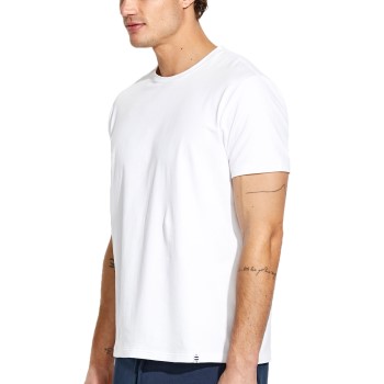 Panos Emporio Base Crew Tee Hvid økologisk bomuld Small Herre Panos Emporio Base Crew Tee Hvid økologisk bomuld Small Herre