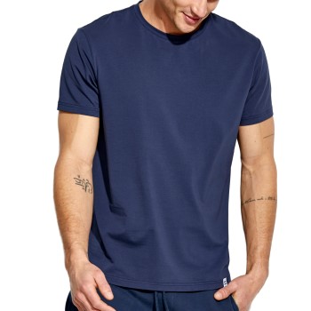 Panos Emporio Base Crew Tee Marineblå økologisk bomuld Small Herre Panos Emporio Base Crew Tee Marineblå økologisk bomuld Small Herre