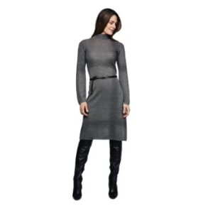 Pierre Robert X Jenny Skavlan Wool A-Line Dress Mørkgrå Small Dame