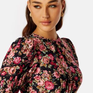 Plisse Midi Dress
