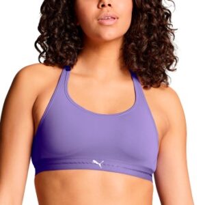 Puma BH Crossback Padded Sporty Top Lilla polyamid Small Dame