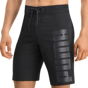 Puma Badebukser Long Board Swim Shorts Sort polyester Small Herre Puma Badebukser Long Board Swim Shorts Sort polyester Small Herre