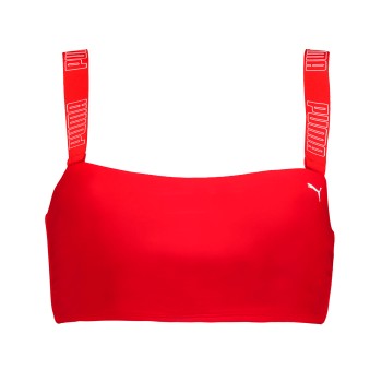 Puma Bandeau Bikini Top Rød Small Dame Puma Bandeau Bikini Top Rød Small Dame
