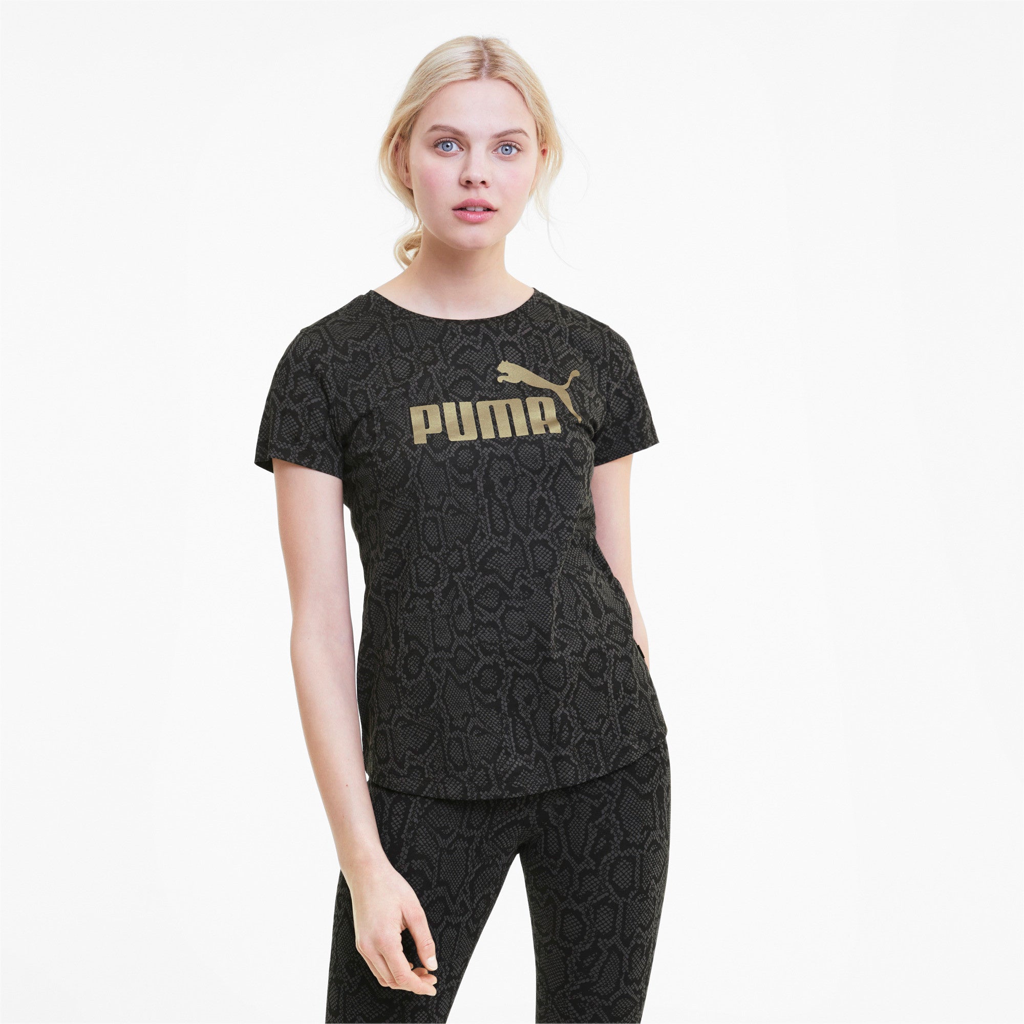 Puma Essentials+ Printed Graphic Dame Xs Sort Puma Essentials+ Printed Graphic Dame Xs Sort