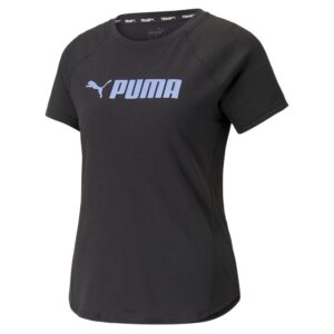 Puma Fit Logo Tshirt Dame Xs Sort