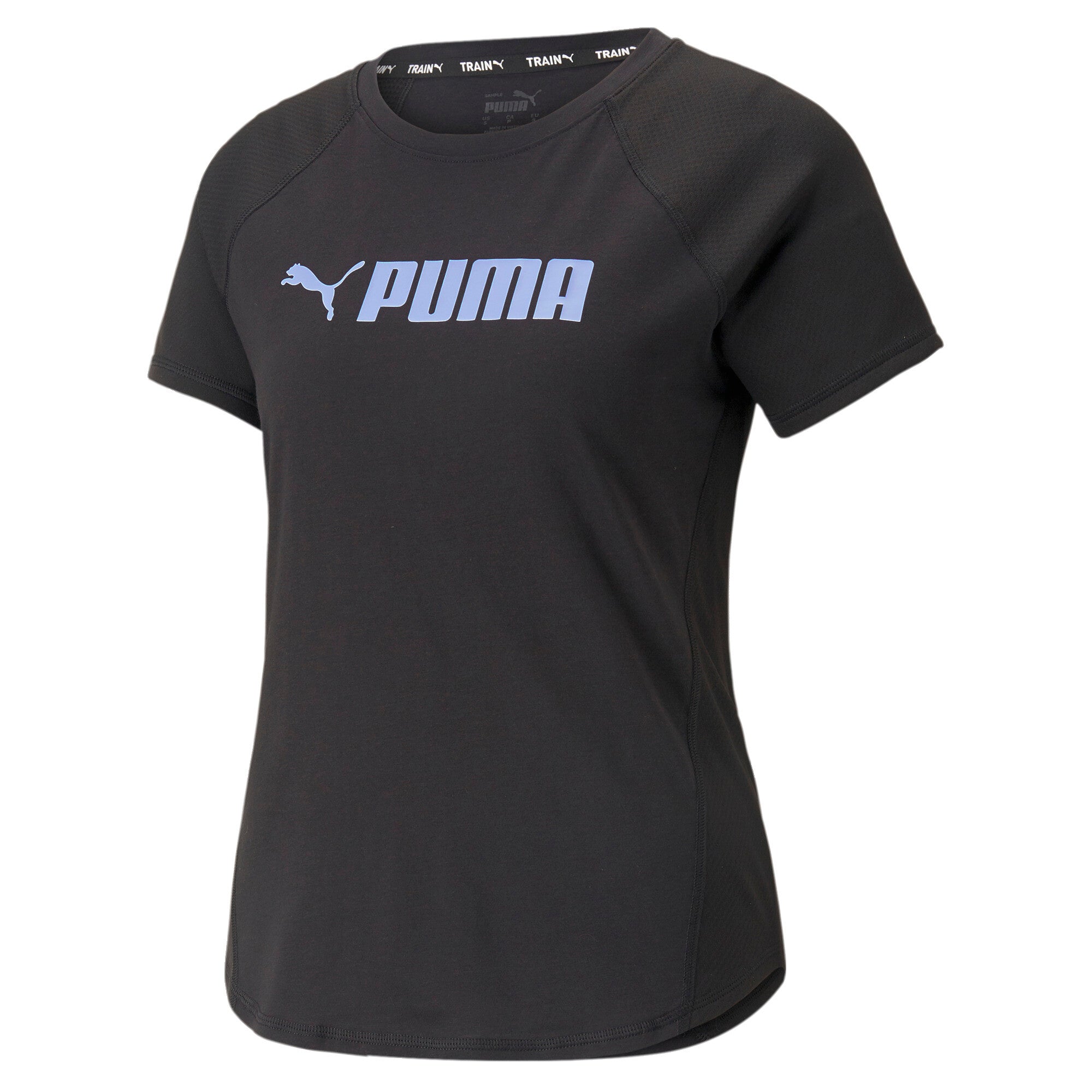 Puma Fit Logo Tshirt Dame Xs Sort Puma Fit Logo Tshirt Dame Xs Sort