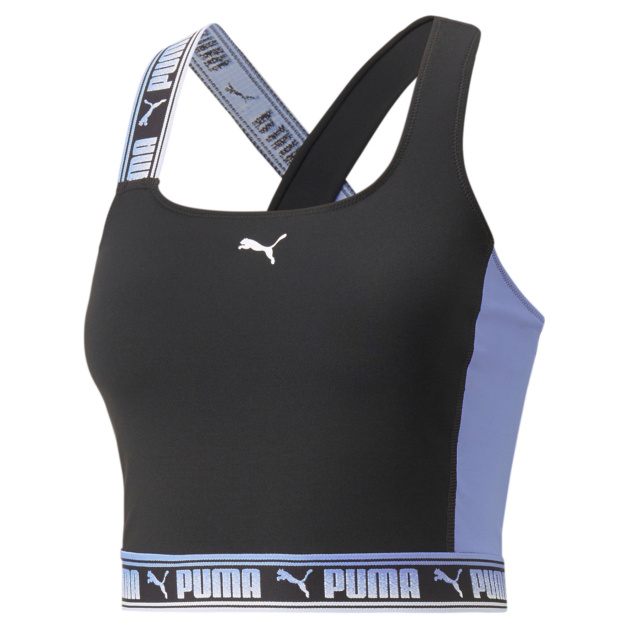 Puma Strong Fashion Branding Crop Top Dame Sort Puma Strong Fashion Branding Crop Top Dame Sort