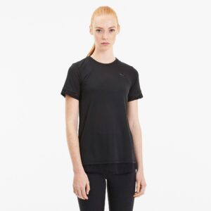 Puma Studion Mixed Lace Tshirt Dame Xs Sort