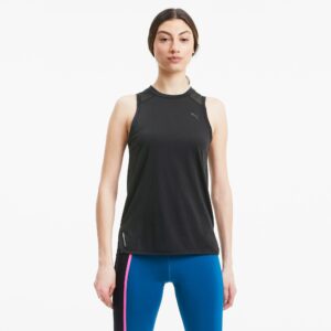 Puma Train Mesh Panel Tank Top Dame Xs Sort