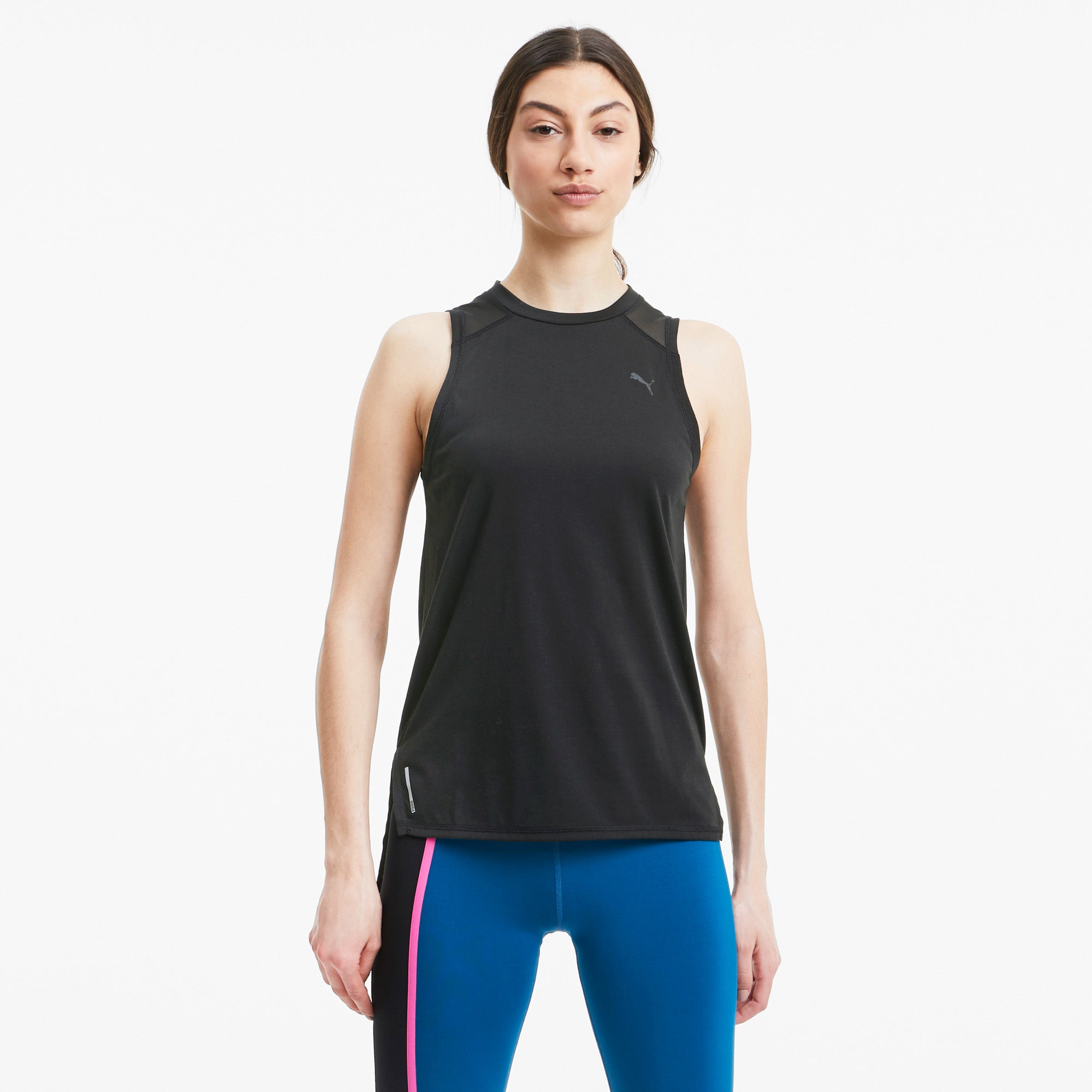Puma Train Mesh Panel Tank Top Dame Xs Sort Puma Train Mesh Panel Tank Top Dame Xs Sort