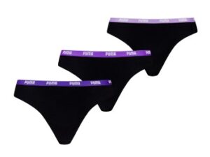 Puma Trusser 3P Iconic String Sort/Rosa bomuld Small Dame