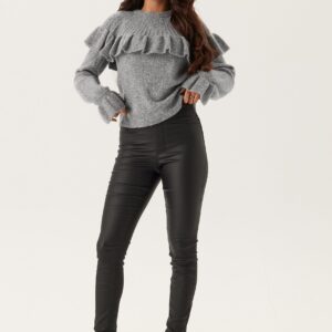 Push-up Coated Slim Trousers