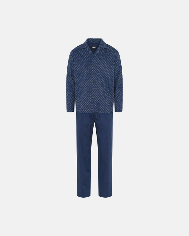 Pyjamas | 100% vævet bomuld | Blå Pyjamas | 100% vævet bomuld | Blå