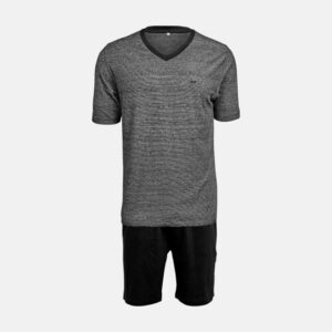 Pyjamas m. shorts "jersey" | 100% bomuld | Grå
