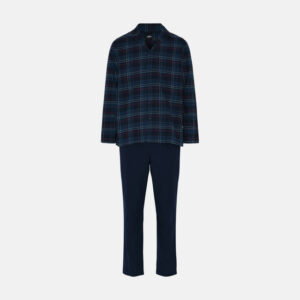 Pyjamassæt "flannel" | 100% bomuld | Blåternet