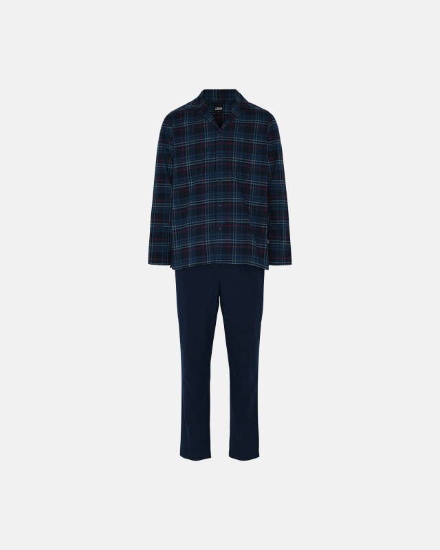 Pyjamassæt "flannel" | 100% bomuld | Blåternet Pyjamassæt "flannel" | 100% bomuld | Blåternet