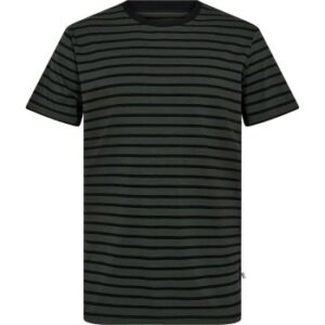 Resteröds Bamboo Crew Neck Grøn stribet Small Herre