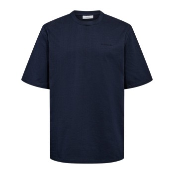 Resteröds Cotton T-shirt Marineblå bomuld Small Herre Resteröds Cotton T-shirt Marineblå bomuld Small Herre