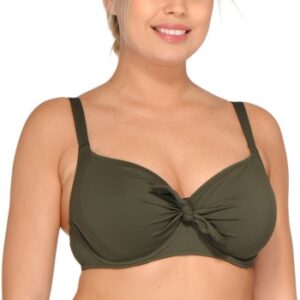Saltabad Dolly Bikini Bra Militærgrøn polyamid D 75 Dame